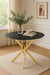 Table à manger ronde JESSICA Gold 100 cm 4 couverts - image 3