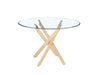 TABLE REPAS JESSICA GOLD TRANSPARENT XXL120x75cm - image 1