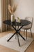 TABLE REPAS JESSICA METAL NOIR MARBRE NOIR 120X75CM - image 3