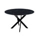 TABLE REPAS JESSICA METAL NOIR MARBRE NOIR 120X75CM - image 4