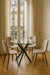 TABLE REPAS JESSICA METAL NOIR PLATEAU TRANSPARENT XXL 120 x 75 - image 2