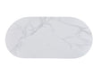 Table VENEZIA plateau céramique marbré blanc L 180 cm - image 3