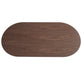 TABLE A MANGER KINSHASA PIED METAL EFFET NOYER PLATEAU EFFET BOIS NOYER 160x90x75cm - image 3