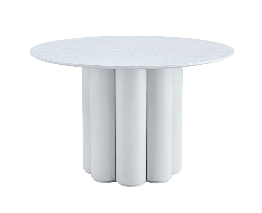TABLE A MANGER FLOWER BLANC - image 1