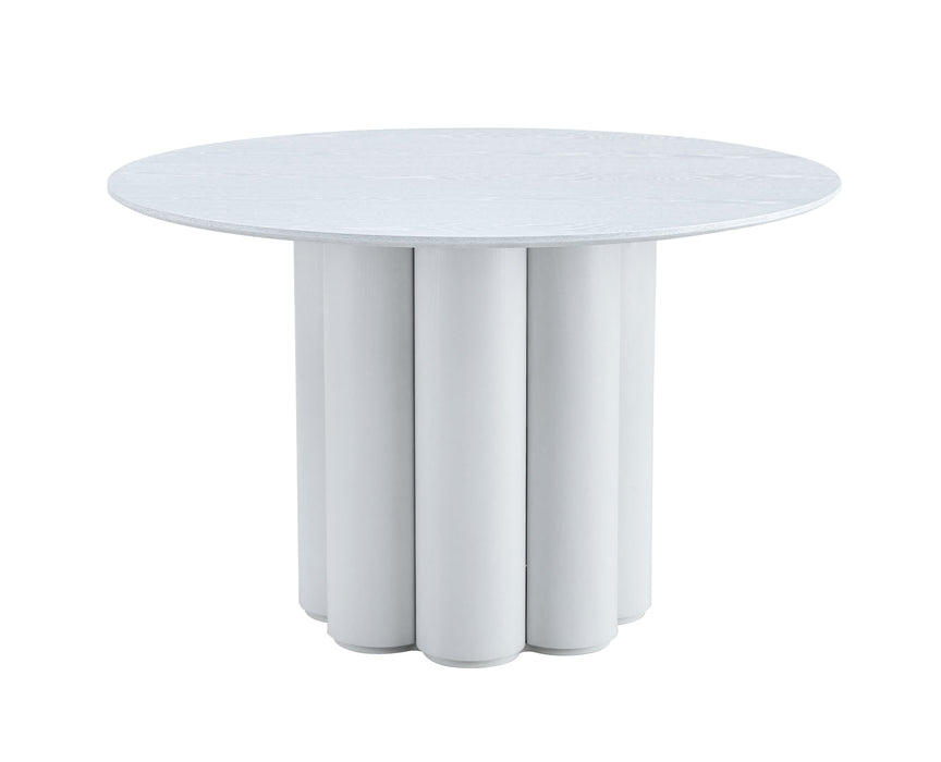TABLE A MANGER FLOWER BLANC