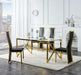 Lot de chaises Dana simili cuir contour Gold - image 6