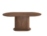 TABLE REPAS LOKA PLATEAU/BASE MDF EFFET NOYER PIED MDF EFFET NOYER 180X90X75cm - image 1