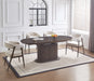 TABLE REPAS EXTENSIBLE LOKA PIED MDF EFFET NOYER PLATEAU MDF EFFET NOYER 160/200X90X75 - image 5