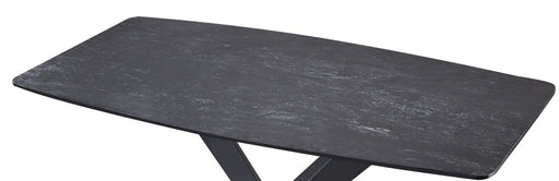 TABLE REPAS CERAMIK NOIR 180X90X75cm