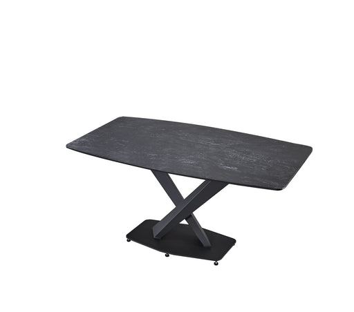 TABLE REPAS CERAMIK NOIR 180X90X75cm