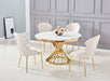 CHAISE HILTON GOLD VELOURS BEIGE - image 5