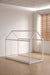 Lit cabane ROBINSON en bois 90x190 cm avec sommier intégré - image 3