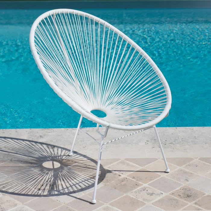 FAUTEUIL ACAPULCO BLANC - image 3