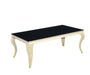 Table basse BAROQUE Gold  120x60x45 cm noir