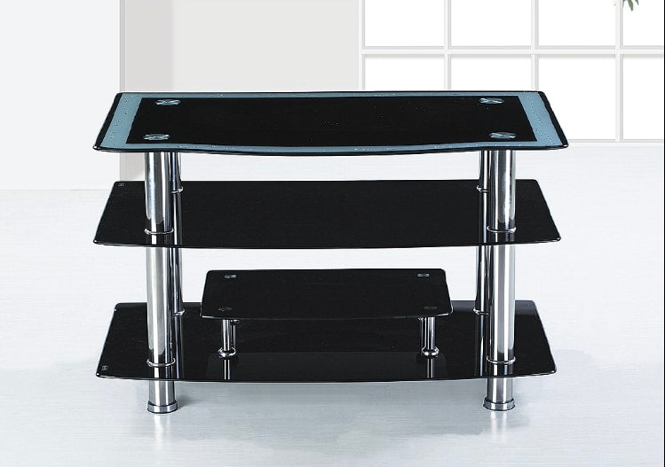 MEUBLE TV EDOUARD NOIR 90x60x65 cm