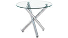 TABLE REPAS LINE TRANSPARENT 100cm
