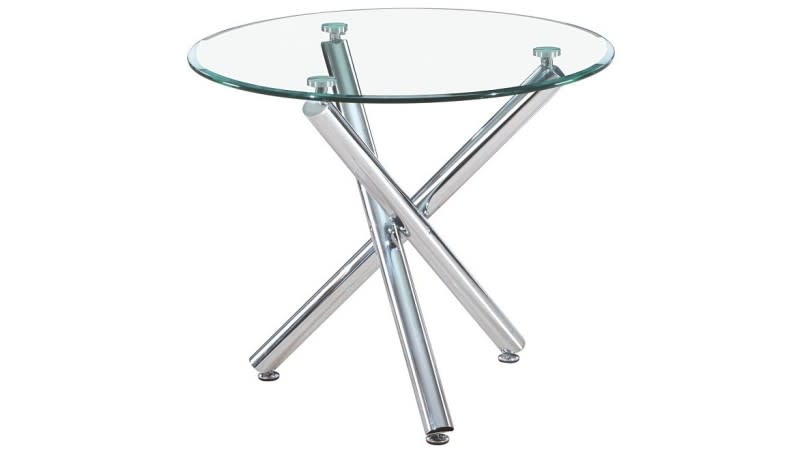 TABLE REPAS LINE TRANSPARENT 100cm