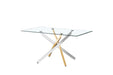 Table à manger JESSICA Gold Chrome transparent - image 2