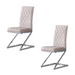 Chaise COCOMAT Chrome et velours moka