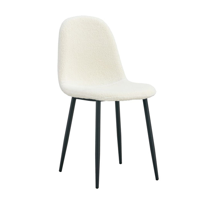 Lot de chaises SCANDINAVE en velours pieds métal noir - image 1