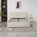 LIT DOUBLE COFFRE OLIVIA CHENILLE BEIGE 160X200CM - image 1