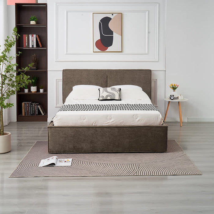 LIT DOUBLE COFFRE OLIVIA CHENILLE MOKA 160X200CM - image 6