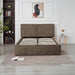 LIT DOUBLE COFFRE OLIVIA CHENILLE MOKA 160X200CM - image 1