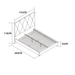 LIT DOUBLE SQUARE PIED BOIS SIMILICUIR BEIGE 140X190CM - image 2