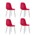 Lot de chaises Scandinave ALVEOLE Chrome - image 2