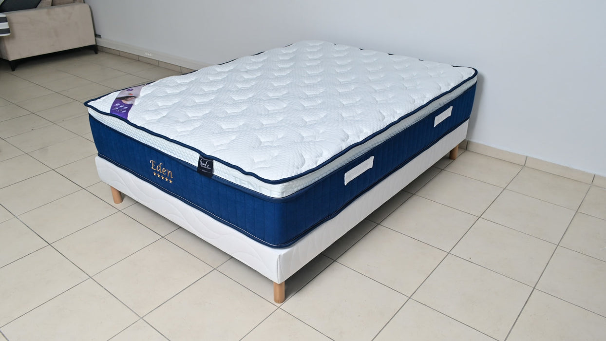 MATELAS A RESORTS AVEC SUR MATELAS EDEN 140X190X32