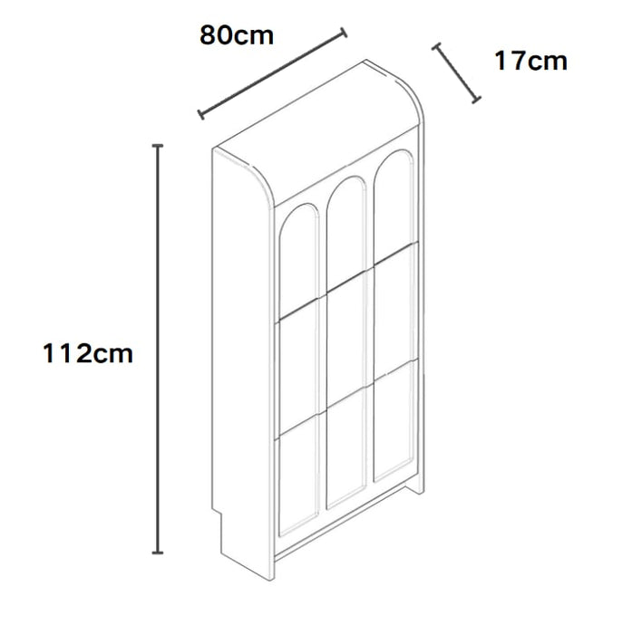 MEUBLE A CHAUSSURES BEYROUTH MDF EFFET NOYER 80cm - image 3