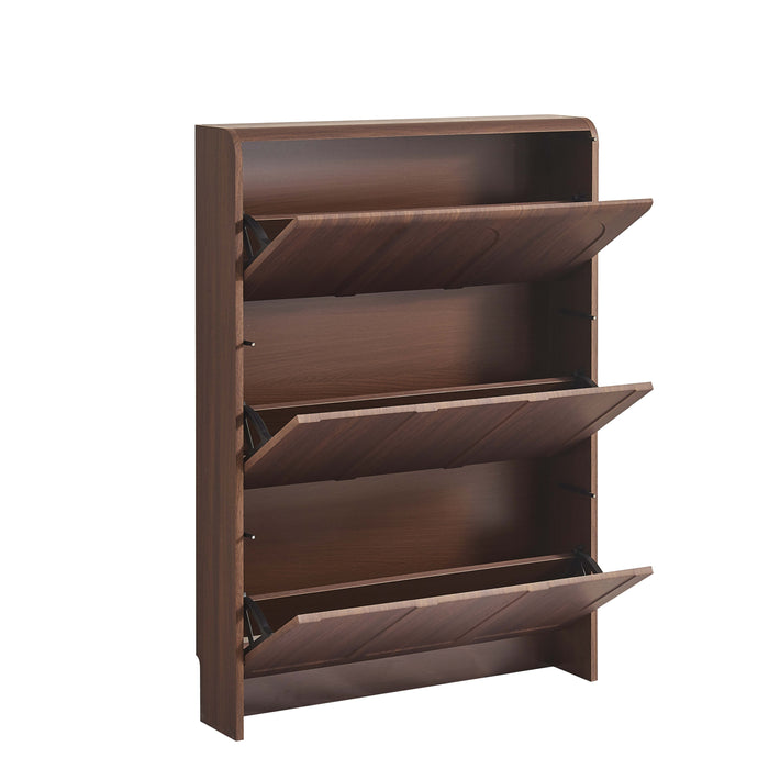MEUBLE A CHAUSSURES BEYROUTH MDF EFFET NOYER 80cm - image 2