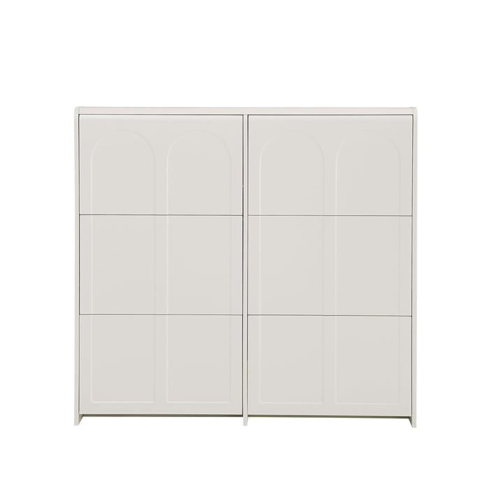 MEUBLE A CHAUSSURES BEYROUTH MDF BLANC 120cm - image 1
