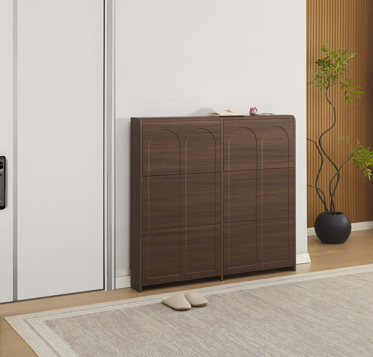 MEUBLE A CHAUSSURES BEYROUTH MDF EFFET NOYER 80cm - image 4