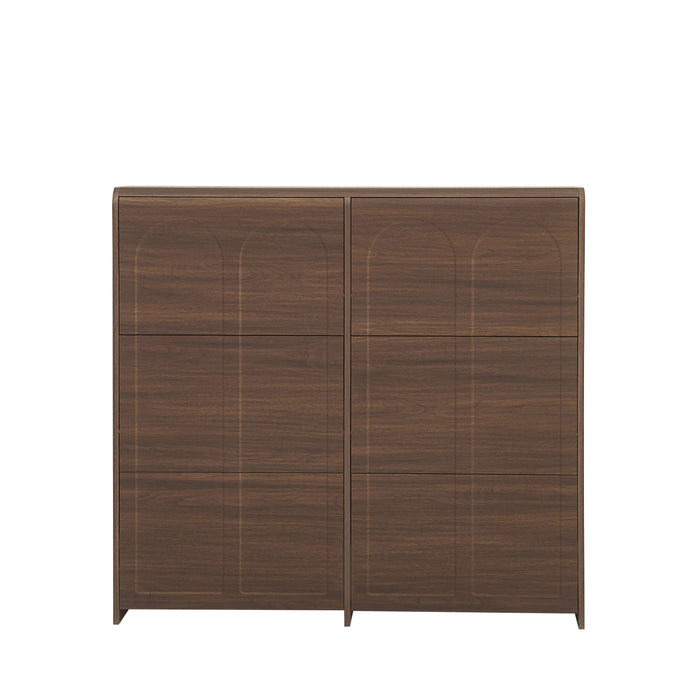 MEUBLE A CHAUSSURES BEYROUTH MDF EFFET NOYER 80cm - image 1