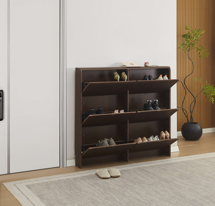 MEUBLE A CHAUSSURES BEYROUTH MDF EFFET NOYER 80cm - image 5
