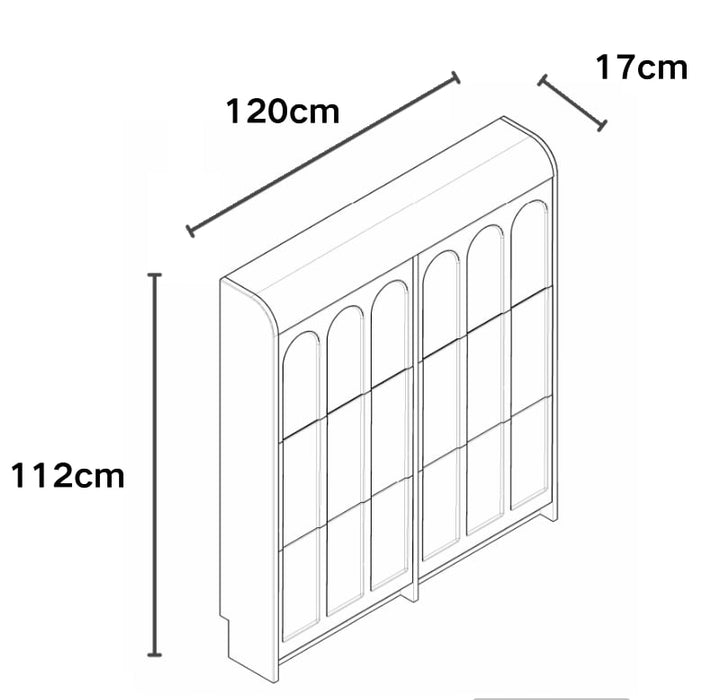 MEUBLE A CHAUSSURES BEYROUTH MDF EFFET NOYER 80cm - image 3