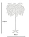 LAMPADAIRE VELONA PLUME D'AUTRUCHE BLANC 4 AMPOULES LED E14 INCLUS 12W, 220V, CLASSE IP 20 - image 2