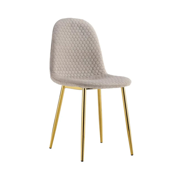 Chaise Scandinave ALVEOLE Gold taupe