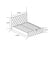 LIT COFFRE VICTORIA CAPITONNE AVEC DIAMANT VELOURS BEIGE 140X190 CM - image 4