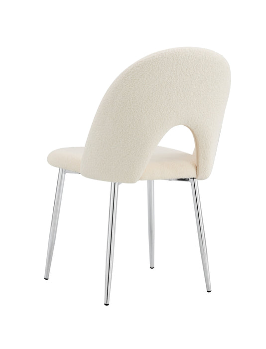 CHAISE TEDDY DOUDOU BEIGE PIED CHROME - image 2