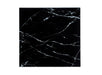 TABLE BASSE ALINA METAL NOIR VERRE MARBRE NOIR 80X80X45CM