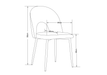 CHAISE TEDDY BEIGE PIED METAL NOIR - image 4
