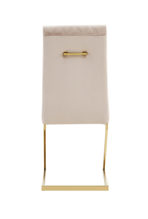 CHAISE COCOMAT MATELASSEE GOLD VELOURS MOKA - image 2