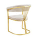 CHAISE AVEC ACCOUDOIR BRITTANY GOLD VELOURS BEIGE - image 3