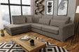 CANAPE BRISTOL ANGLE GAUCHE VELOURS MOKA 316x230cm - image 1