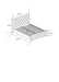 Lit 2 places 140x190 cm PRESTIGE velours sommier inclus - image 4