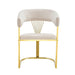 CHAISE AVEC ACCOUDOIR BRITTANY GOLD VELOURS BEIGE - image 1