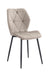 CHAISE COQUILLAGE VELOURS TAUPE PIED METAL NOIR - image 1
