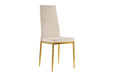 Chaise TOLIA gold velours beige